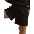 thumbnail image 2 of FOCUSNORM Femmes Shorts de Couleur Unie, Adultes Pantalons de Poche Occasionnels, 2 of 7