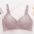 thumbnail image 3 of Bocqde Women's Plus Size Bra Embroidery Comfortable Breathable No Underwire Push Up Bra Full Coverage Soft Support Bralettes, 3 of 6