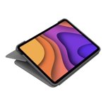 Logitech Case de clavier/couverture Folio Touch pour 11" Apple, Logitech iPad Pro, iPad Pro (2nd Génération) Comprimé - Graphite 920-009743