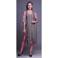 thumbnail image 2 of Bimba Kurta Droite en Rayonne Slub Imprimée Indienne Tunique à Manches 3/4 pour Femmes, 2 of 6