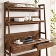 thumbnail image 4 of Modway Bixby Modern Style Particleboard and MDF Office Desk in Walnut, 4 of 7