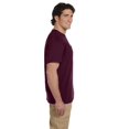 thumbnail image 2 of Jerzees T-Shirt à Col Ras du Cou à Manches Courtes avec Poche pour Hommes DRI-POWER Active, 5X, Bordeaux, 2 of 2