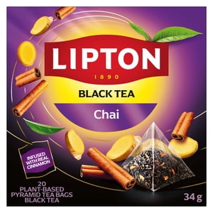 LIPTON Chai Pyramides noirs 20ct