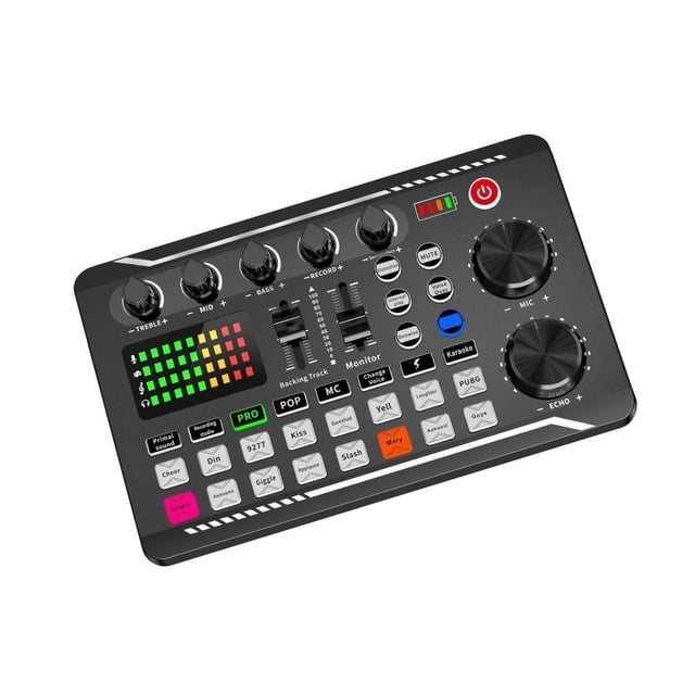 pitrice F998 Live Streaming Sound Card 8 sound Sound Card usb mixer external Sound Modes for sound mixer live Voice Chat Accompaniment