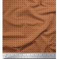 thumbnail image 1 of Soimoi Brown Rayon Fabric Geometrical Star Geometric Print Fabric by Yard 42 Inch Wide, 1 of 5