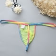 thumbnail image 4 of Rbaofujie Mens G String Men's Netting Breathable Sexy Underwear Rope U-shaped Pouch Exquisite Design T-back Boxers Men Underwear Boxer Brief, 4 of 6