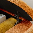 thumbnail image 4 of Kossmai Oval Lamb Fleece Fabric Storage Bench 47.24"L, 4 of 5