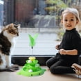 thumbnail image 4 of EGNMCR Pet Turntable Cats Toy Four Layer Space Tower Cats Turntable Can Insert Feather Cats Self Hi Relaxation Tool Space Tower, 4 of 4
