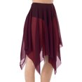 thumbnail image 4 of CHUANK Handkerchief Hem Mesh Wraps Ballet Classwear Dance Skirt Competition Performance Clothes with Elastic Waistband, 4 of 7