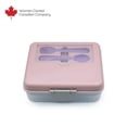 thumbnail image 1 of Melii 2 Tier Bento Box - pink - 1 count, 1 of 6
