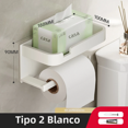 thumbnail image 2 of Permo Wall Mounted Toilet Paper Holder for Bathroom Aluminum Tissue Box Waterproof Space Storage Rack, 2 of 5
