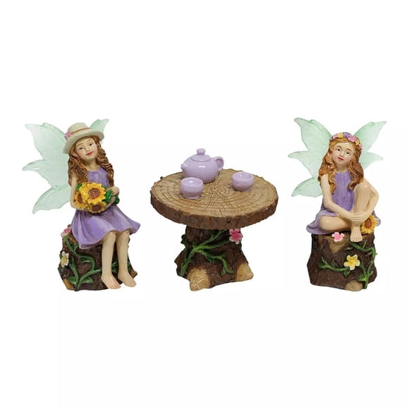 Lefu Fairy Statue Paysage Ornement Pelouse Entrée Accessoires de Jardin Fairy