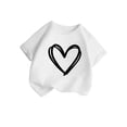 thumbnail image 3 of WEAIXIMIUNG T-Shirt Fille d'Anniversaire Enfant Filles Mignon Graphique Col Rond Manches Courtes Tee Été Décontracté T-Shirt 100, 3 of 6