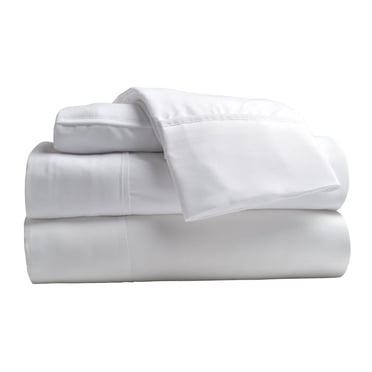 Comfy Bamboo World Series 4pc Microfiber Sheet Set, Twin Size Bedsheet, White