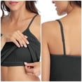 thumbnail image 4 of Charmo Women's Basic Cami Adjustable Spaghetti Strap Built in Bra Tank Top 2 Pack, 4 of 8