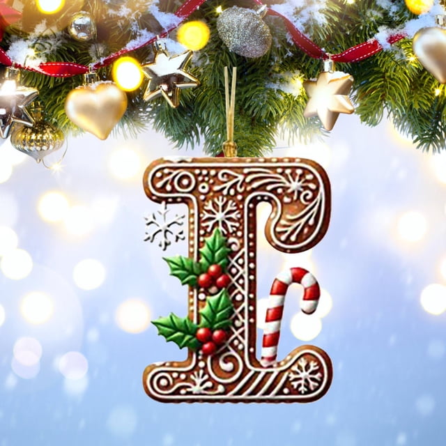 Lisbinx Sales Today Clearance Christmas Decorations 26 Letters Pendant Ornaments - Personalized DIY Xmas Tree Hanging Decor
