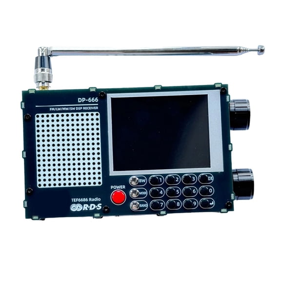 MYG FM AM Shortwave Radio DP666 with Touchscreen and Multi Language Support