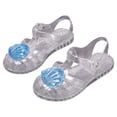 thumbnail image 2 of JDQJBZ Girl's Sandals Gladiator Jelly Sandals Shell Decor Breathable Open Toe Soft Sole, 2 of 5
