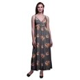 thumbnail image 1 of Bimba Robe Longue d'Été Sans Manches à Imprimé Teinture sur Nœuds Décontractée de Plage pour Femmes à Fleurs - Medium, 1 of 6
