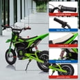 thumbnail image 1 of EDTara 24V Ride on Motorcycle for Kids,13.6MPH Fast Speed Electric Battery-Powered Off-Road Motocross with 250W Strong Motor, Chain-Driven,Leather Seat,Disc Brake,Air-Filled Tires, 1 of 8