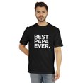 thumbnail image 1 of Inkmeso T-Shirt à Col Rond pour Hommes avec Imprimé Graphique Best Papa Ever.€ T-Shirt pour la Fête des Pères, 1 of 7