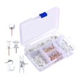 thumbnail image 1 of yuksok Hooks Clips Thumb Tacks Large pushpins office Clear, 1 of 5