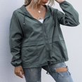 thumbnail image 4 of Alsol Lamesa Imperméables pour Femmes, Manteaux de Pluie Légers, Coupe-Vent, Compressibles, Randonnée en Plein Air, Veste à Capuche, 4 of 6