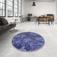 thumbnail image 4 of Ahgly Company Machine Washable Indoor Rectangle Transitional Sky Blue Area Rugs, 8' x 10', 4 of 7
