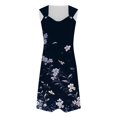 thumbnail image 4 of TJAZFJPA Robe d'Été pour Femmes, Jupe Midi Élégante à Bretelles, Robe Décontractée Imprimée, Jupe de Plage, Robe de Nuit, Robe de Maternité Smallshow, 4 of 5