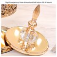 thumbnail image 2 of tamizeot Durable Glass Storage Crystal Glass Covered Storage Jar For Easy Cleaning Golden Trumpet, 2 of 4