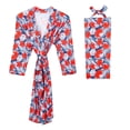 thumbnail image 1 of Maternity Robe And Matching Baby Set Labor Delivery Robe And Swaddle Set, 1 of 9
