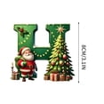 thumbnail image 1 of Nilvkv 26 Letters Christmas Tree Decoration Pendant Christmas Tree Ornaments Personalized DIY Christmas Ornaments Christmas Decoration Xmas Tree Hanging Decor Feature, 1 of 6