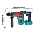 thumbnail image 4 of 2-Mode Brushless Electric Impact Hammer Drill 26mm Cordless Rotary Hammer Handheld Power Tools, 4 of 6