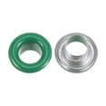 thumbnail image 4 of Unique Bargains 100PCS Grommets Eyelets 1/6 Inch (4mm) ID Hole Metal Self Backing Eyelet with Washers for Leather Green, 4 of 7