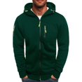 thumbnail image 1 of ORUYROP Sweat à Capuche Zippé pour Hommes, Mode Automne/hiver 2023, Veste Décontractée à Manches Longues, 1 of 5