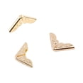 thumbnail image 2 of 100 Pcs Protecteurs d'Angle de Livre en Métal Jaune Rétro, Protecteurs d'Angle de Fichiers, pour Livre de Scrapbooking, 2 of 8