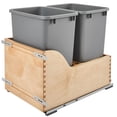 thumbnail image 1 of Rev-A-Shelf 4WCSC-1835DM-2 Double 35 Qt Contenant à Déchets d'Armoire Coulissant, 1 of 11