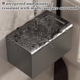 thumbnail image 4 of Btomtd Toilet Cup Toilet Paper Box Wall Mounted Roll Paper Rack Without Punching Toilet Tissue Box, Gray, 4 of 6