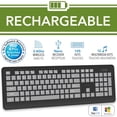 thumbnail image 3 of Elink KBR647 - Rechargeable Wireless Keyboard, 105 Keys, 2.4Ghz, Black, 3 of 3