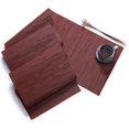 thumbnail image 2 of Sets de Table Assurés de Qualité, Vinyle Lavable Durable Croisé, Résistant à la Chaleur et Antidérapant, Protège les Tables, Décoration de Salle à Manger Élégante, Rouge Vin, 6 Pcs, 2 of 7