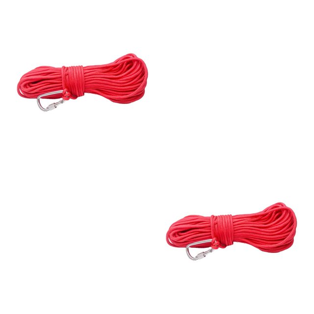 yingyy 4mm Diameter Fishing Braided Line Rope Safety Lock Anti-skid Underwater 4mmx20m 2Set