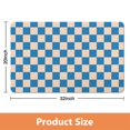 thumbnail image 5 of Super Soft, Absorbent Long Bath Mat: Checkered Non-Slip Bathroom Runner Rug. Microfiber, Easy Clean Floor Mats for Bathtub Showers, 20x32in, 5 of 5