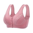 thumbnail image 1 of MIASHUI Bras for Women No Steel Ring Front Close Bra T Back Plus Size Seamless Unlined Bra for Large Bust, 1 of 2