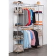 thumbnail image 4 of TRINITY EcoStorage Expandable Closet Organizer |56”-78”W x 14”D x 84”H|Chrome, 4 of 6