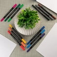 thumbnail image 5 of Royal & Langnickel - Waterbased Marker, Brush Tip and Fineliner, Assorted Colors, 12 pack, 5 of 5
