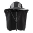 thumbnail image 4 of Tignapoo Chapeau de Protection Solaire Léger et Ajustable avec Grand Bord et Rabat de Nuque - Idéal pour les Activités de Plein Air comme la Plage, la Randonnée et le Camping, Offert en Gris Foncé et d'Autres Couleurs, 4 of 6