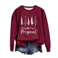 thumbnail image 2 of EGNMCR Chandail en Molleton de Noël Col Rond Imprimé Ample Manches Longues Sans Capuche, 2 of 4