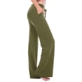 thumbnail image 2 of DDAPJ pyju Womens Bootcut Yoga Pants,Plus Size Workout Gym Sweatpants Straight Wide Leg Cargo Trousers with Pockets, 2 of 7