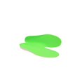 thumbnail image 1 of 10 SecondsÂ® Semelles de Coussin Unisexes Vertes (1 Paire), 1 of 3
