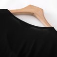 thumbnail image 2 of Women's Plus Size Modal Short Sleeve Button Down Nightdress Soft Loose Pajama Dress, 2 of 5